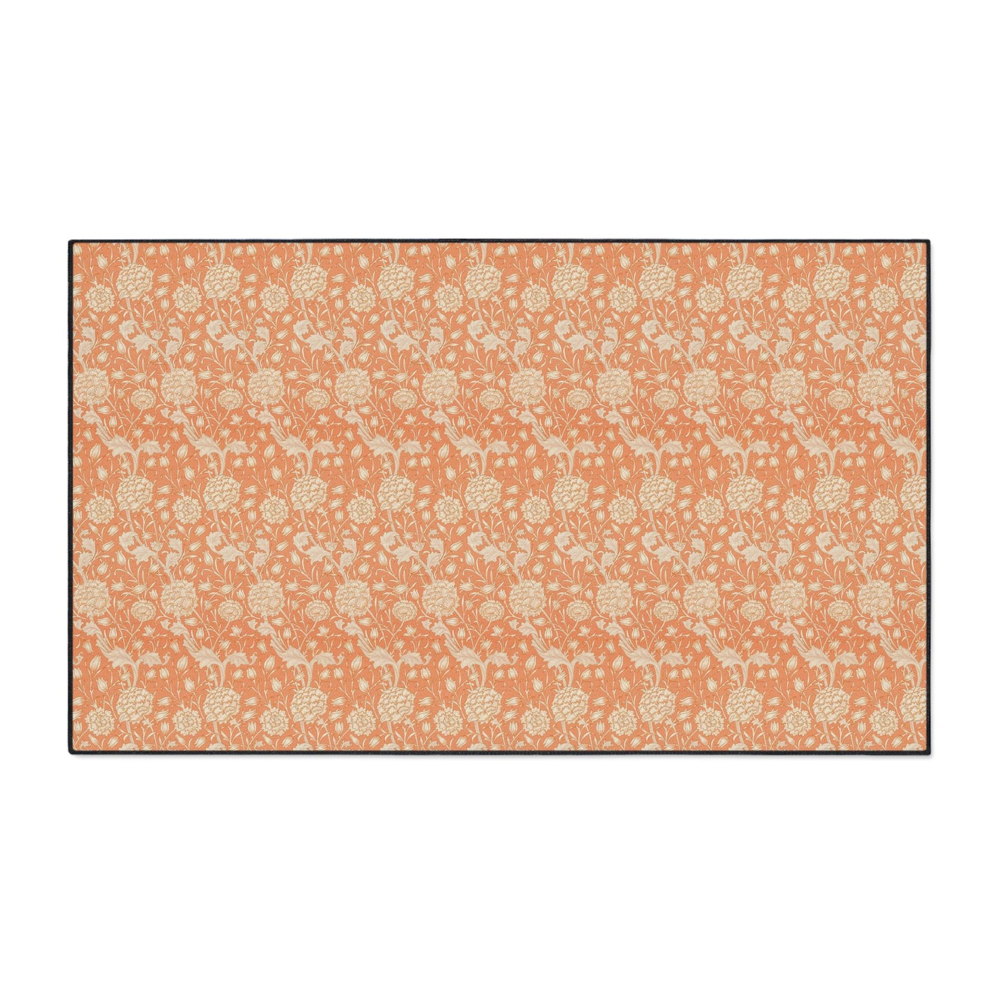 William Morris Poppy Mat: Autumn Orange Entry Rug