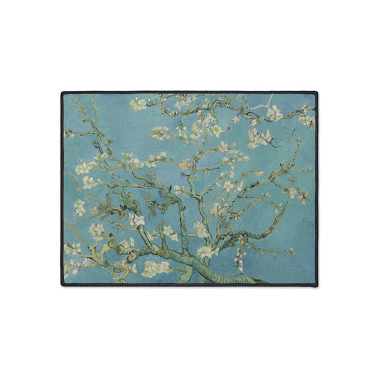 Can Gogh Almond Tree Floral Design Heavy Duty Floor Mat/ Entry Kitchen Mat Maximalism Arts and Crafts Rug