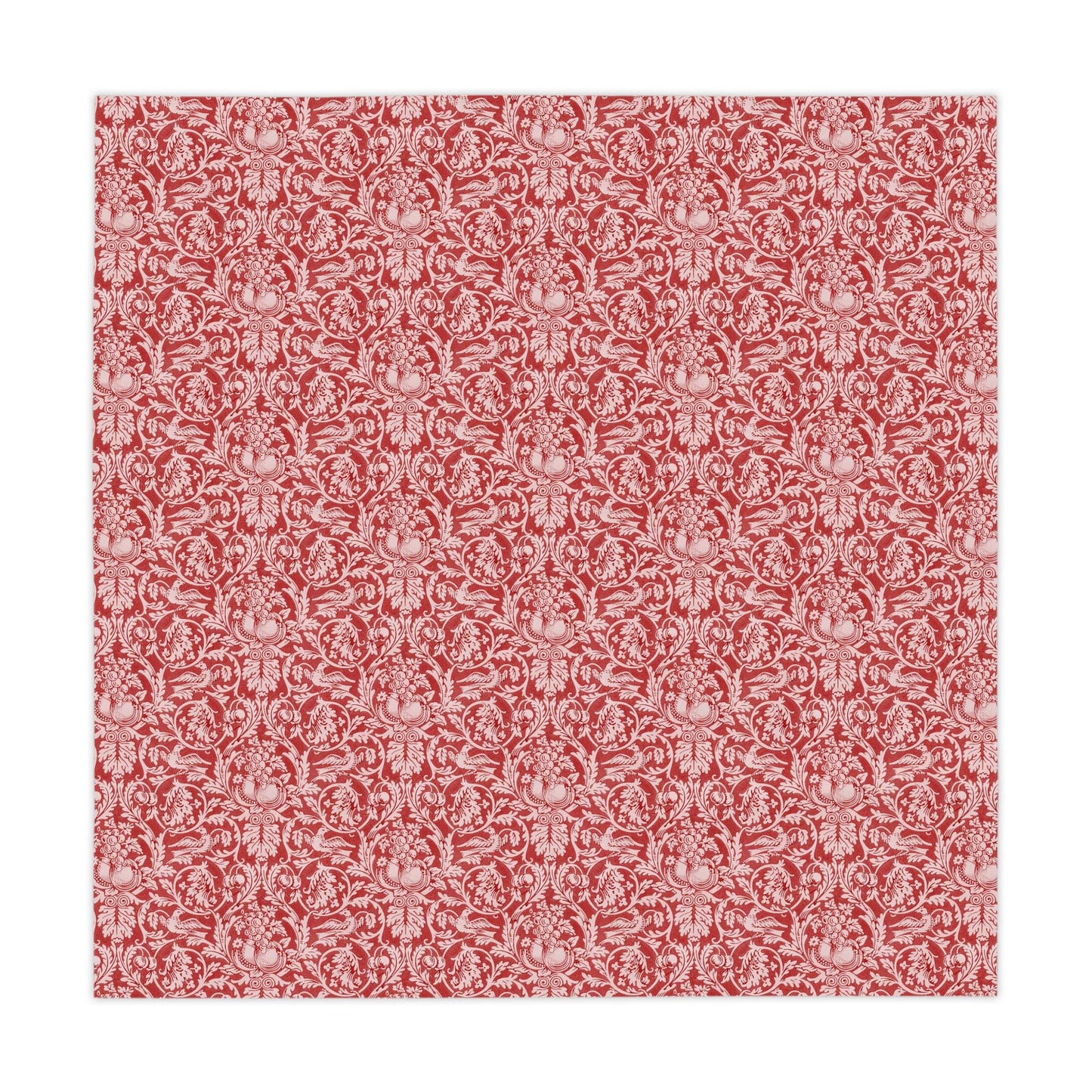 William Morris Tablecloth: Red Queen Anne Maximalist Dining Decor