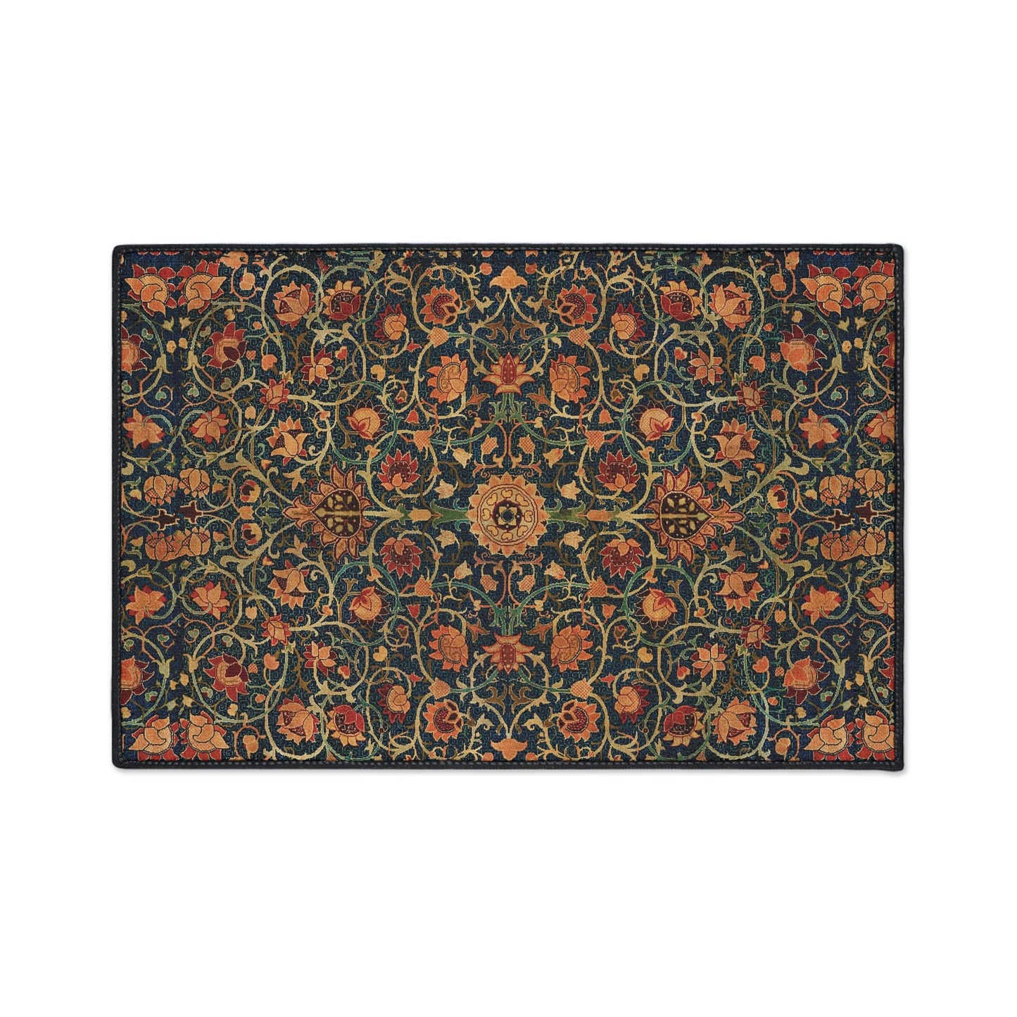 William Morris 'Holland Park' Rug: Vintage Art Nouveau Style Mat
