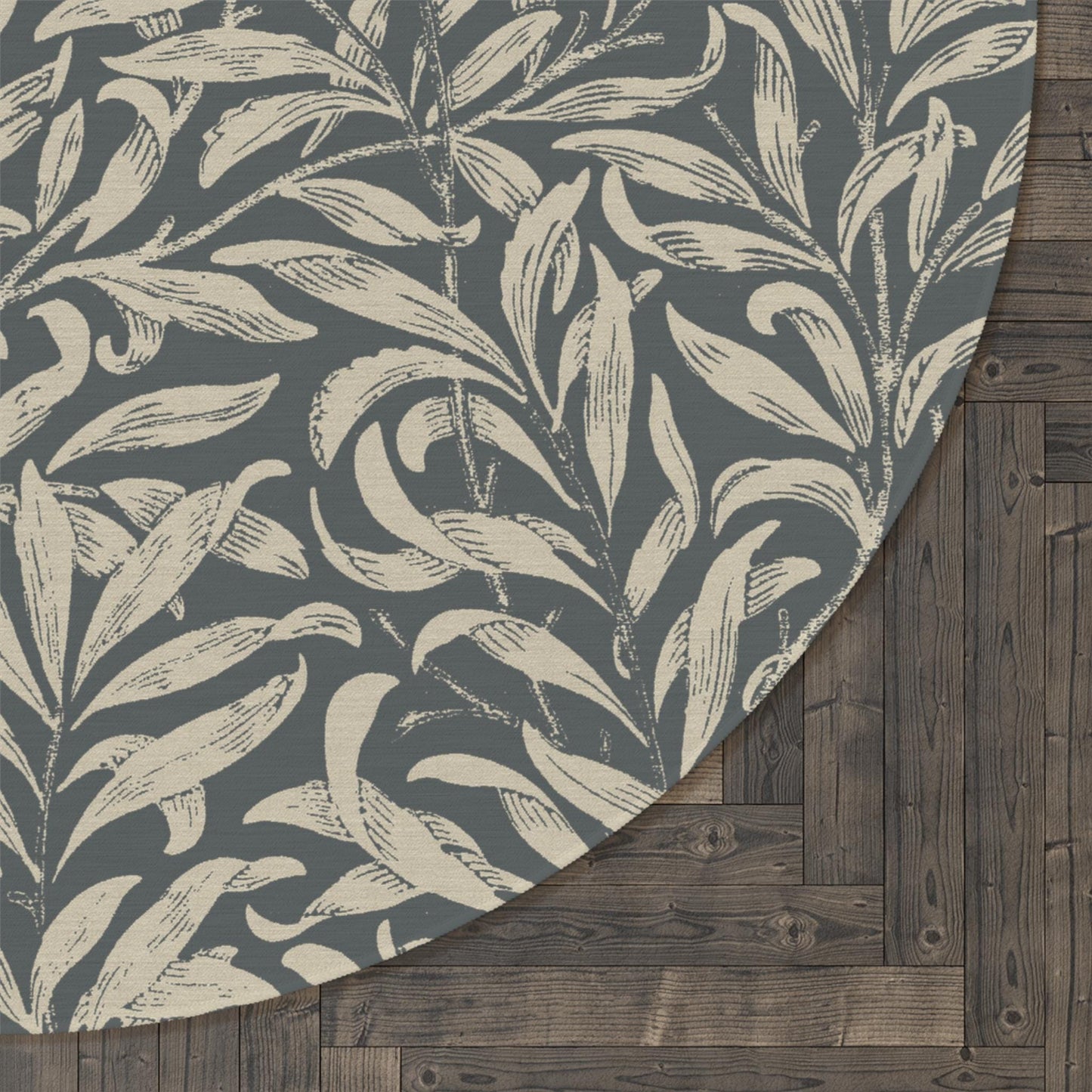 Willow Boughs Rug, William Morris Round Chenille rug