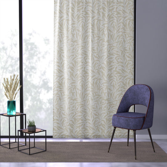 Willow Boughs Sheer Curtain, (1) panel William Morris Design, Farmhouse Vibes
