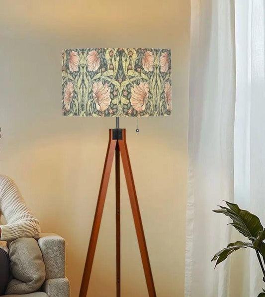 Tripod Floor Lamp (Made in USA) Salmon Pimpernel
