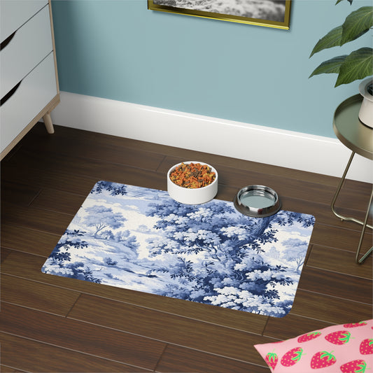 Blue Forest French Toile Pet Mat
