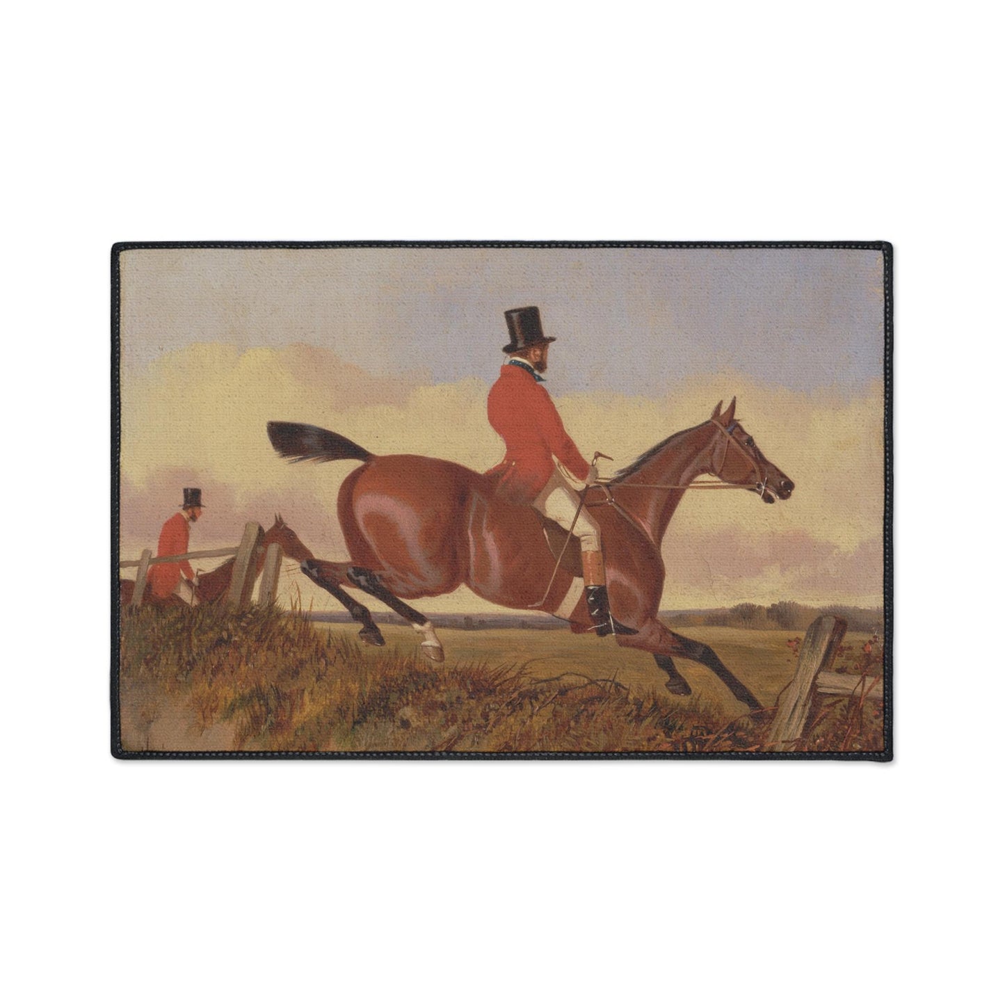 Fox Hunt Scene Mat, Heavy Duty Entry/ Kitchen/ Bath Rug