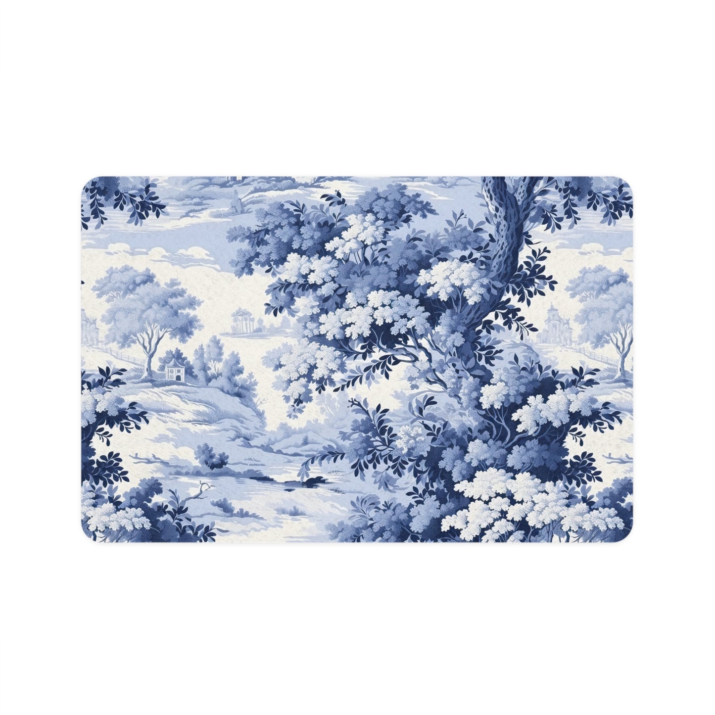 Blue Forest French Toile Pet Mat