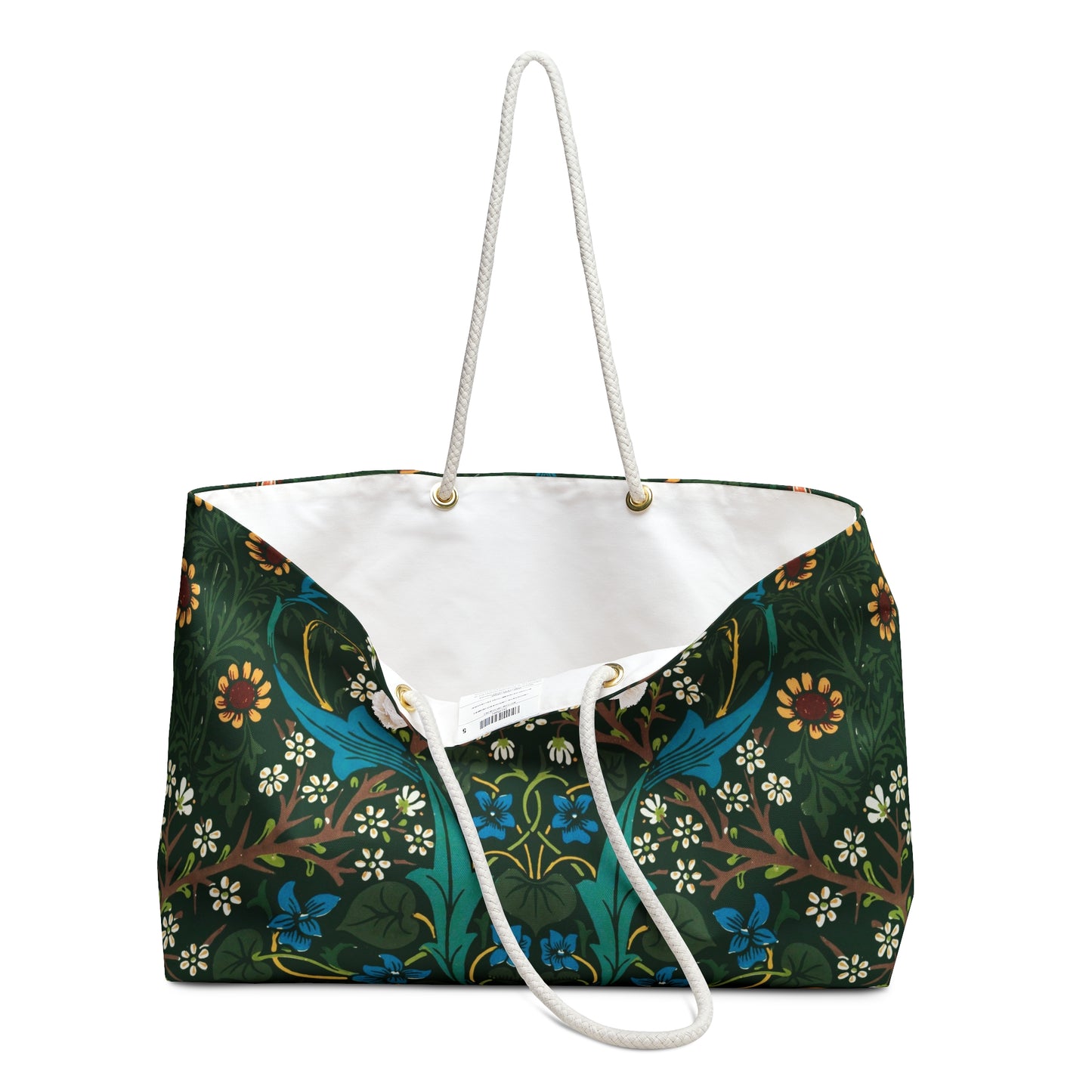 Blackthorn Floral Weekender Bag | William Morris Botanical Travel Tote