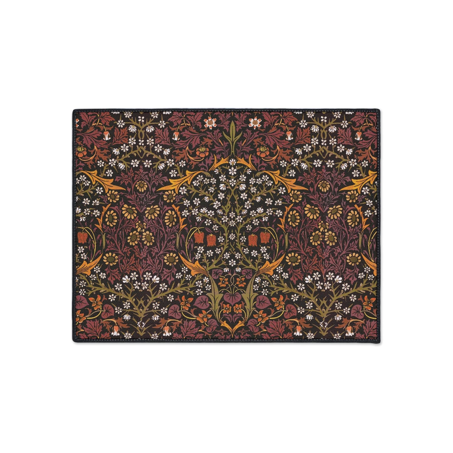 William Morris Blackthorne Floor Mat: Art Deco Entryway Decor