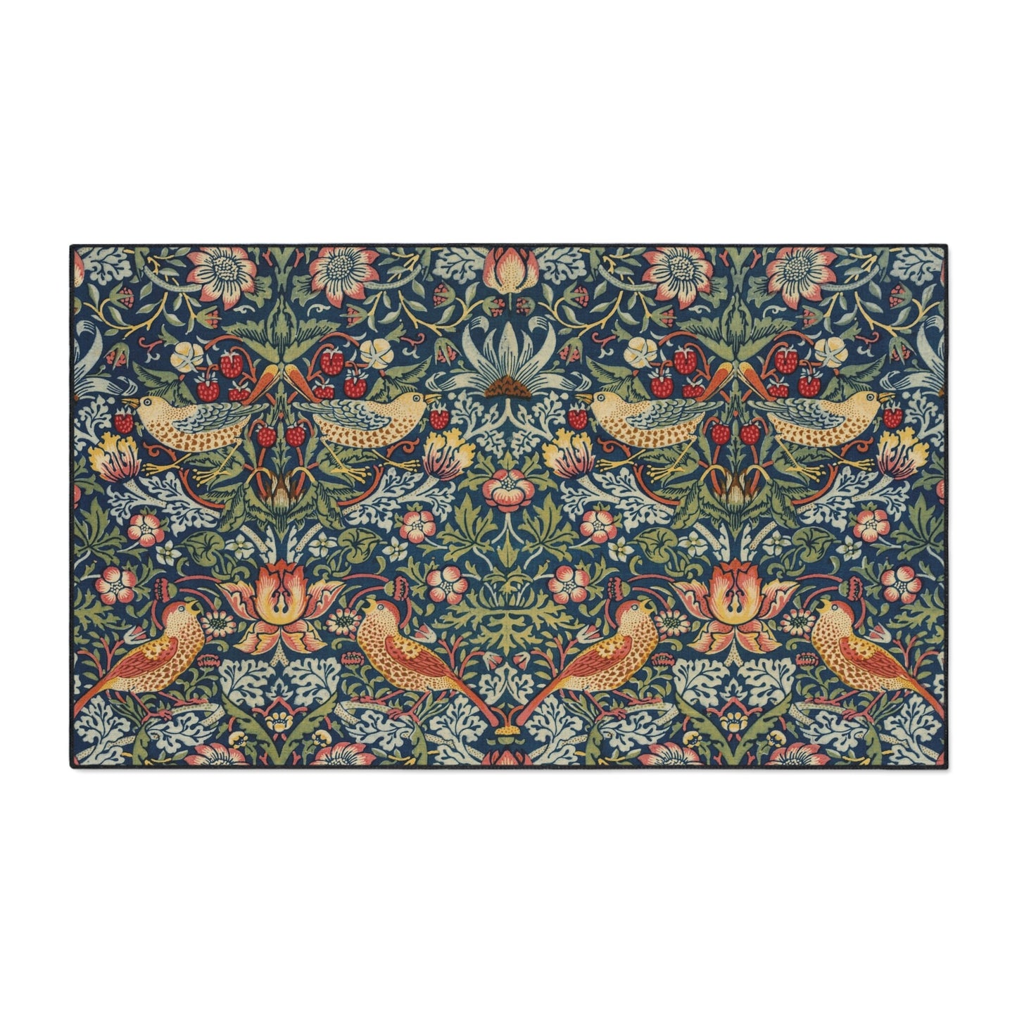 Strawberry Thief Entry Mat: William Morris Bohemian Rug