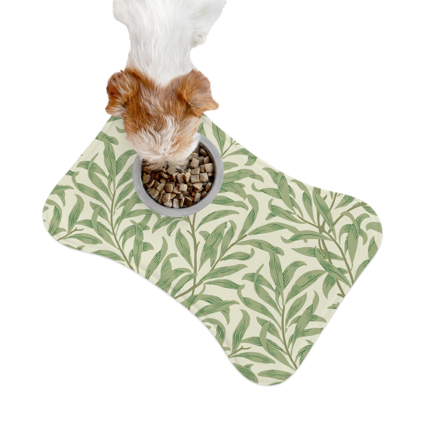 William Morris Pet Feeding Mat: Willow Boughs Green Floral Design