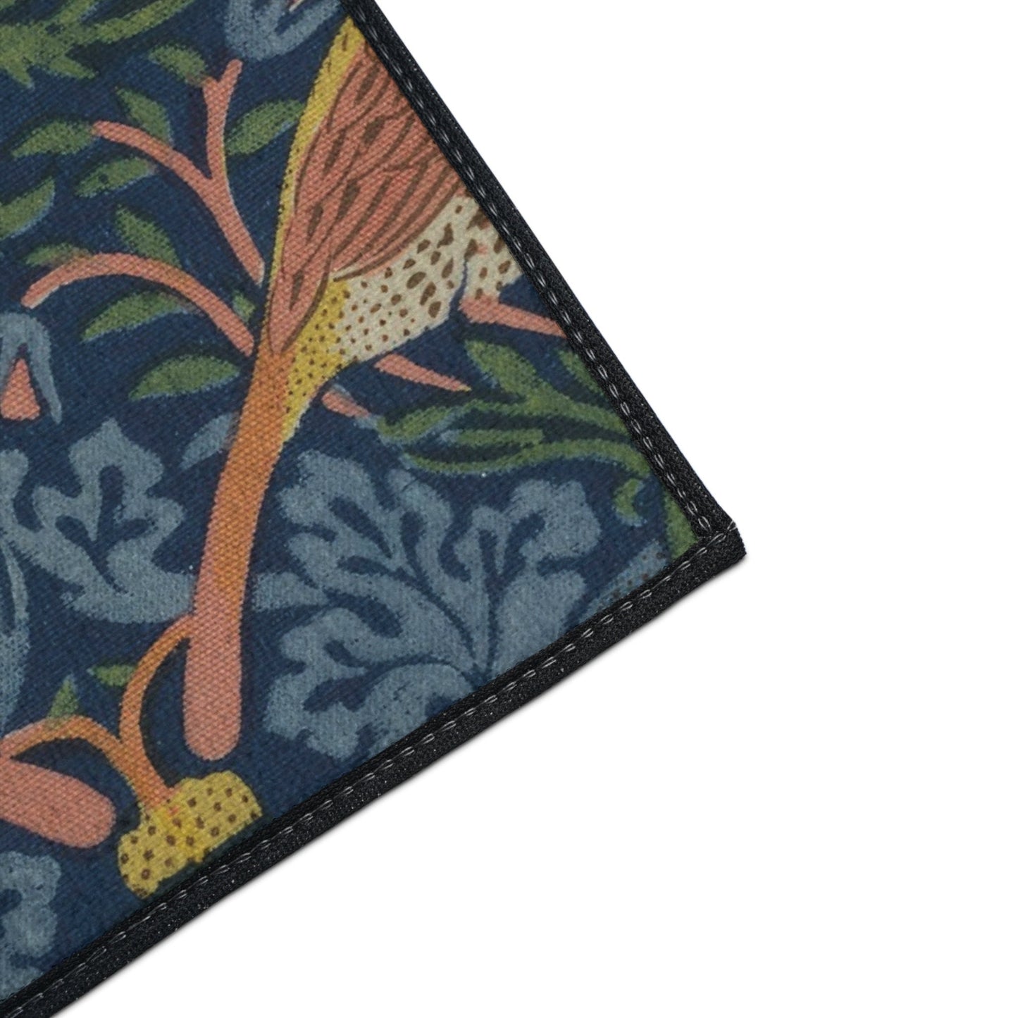 William Morris Strawberry Thief Floor Mat: Arts & Crafts Rug, Non-Slip