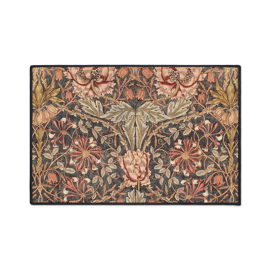 Morris & Co. Pink Honeysuckle Mat/ Entryway Kitchen or Bathroom Rug