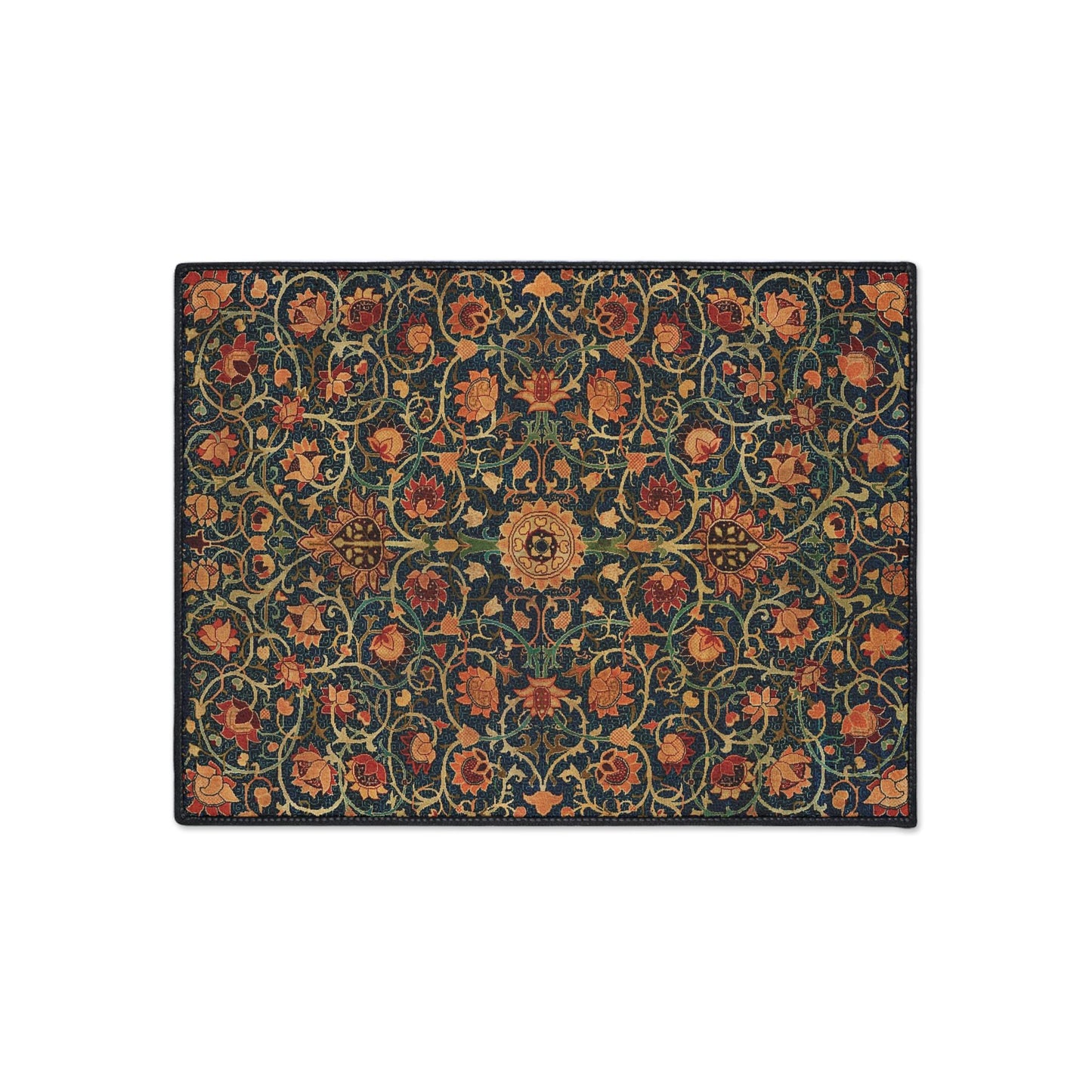 William Morris 'Holland Park' Rug: Vintage Art Nouveau Style Mat