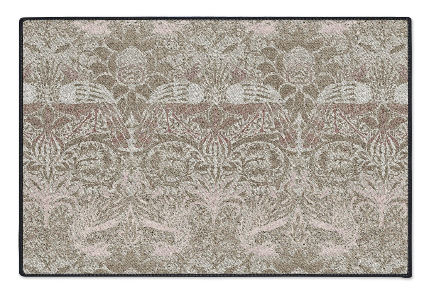 Peacock and Dragon Heavy Duty Mat - William Morris Rug for Kitchen, Bathroom or Entry