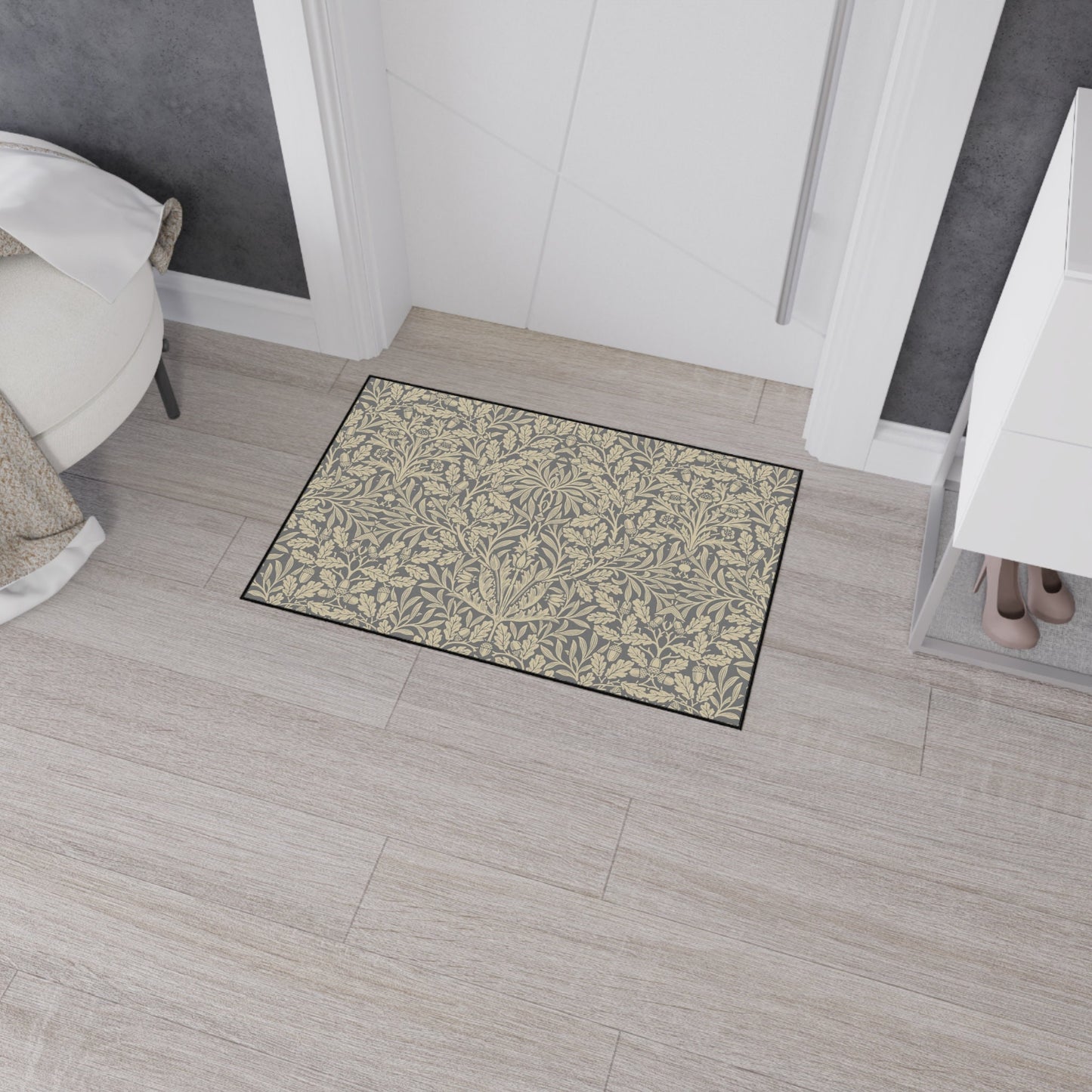 William Morris Floor Mat: Acorn Arts & Crafts Rug