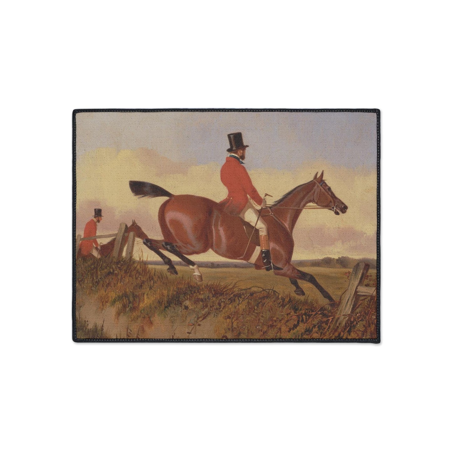 Fox Hunt Scene Mat, Heavy Duty Entry/ Kitchen/ Bath Rug