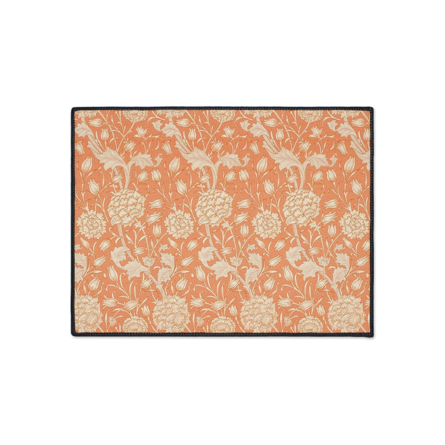 William Morris Poppy Mat: Autumn Orange Entry Rug