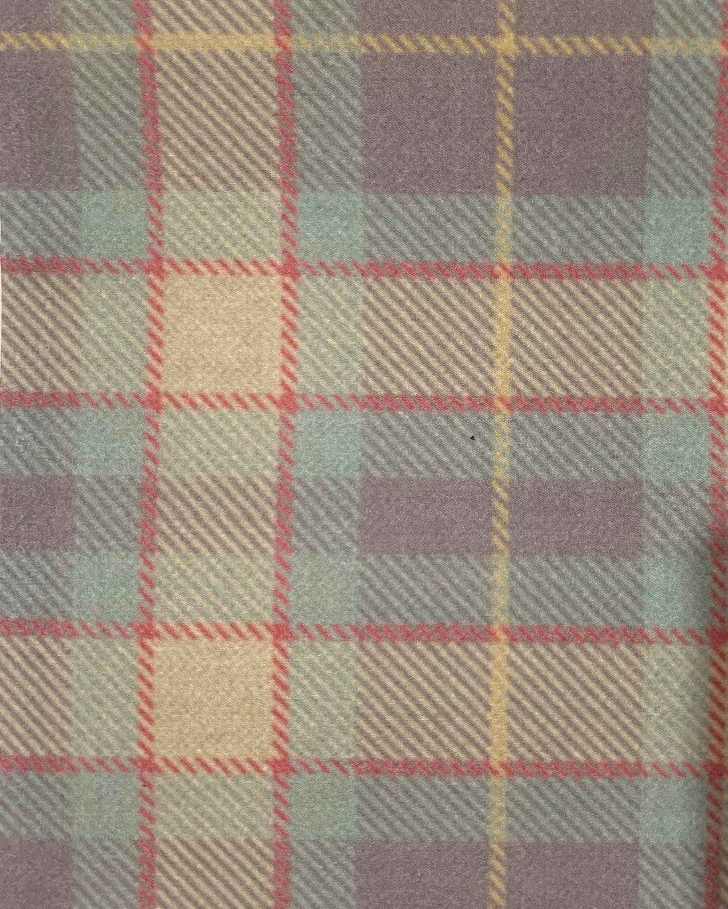 Machine Washable Blue-Green Rug English Preppy Plaid, Thin Foldable