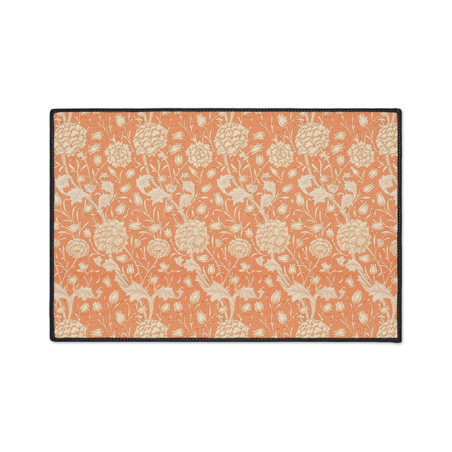 William Morris Poppy Mat: Autumn Orange Entry Rug