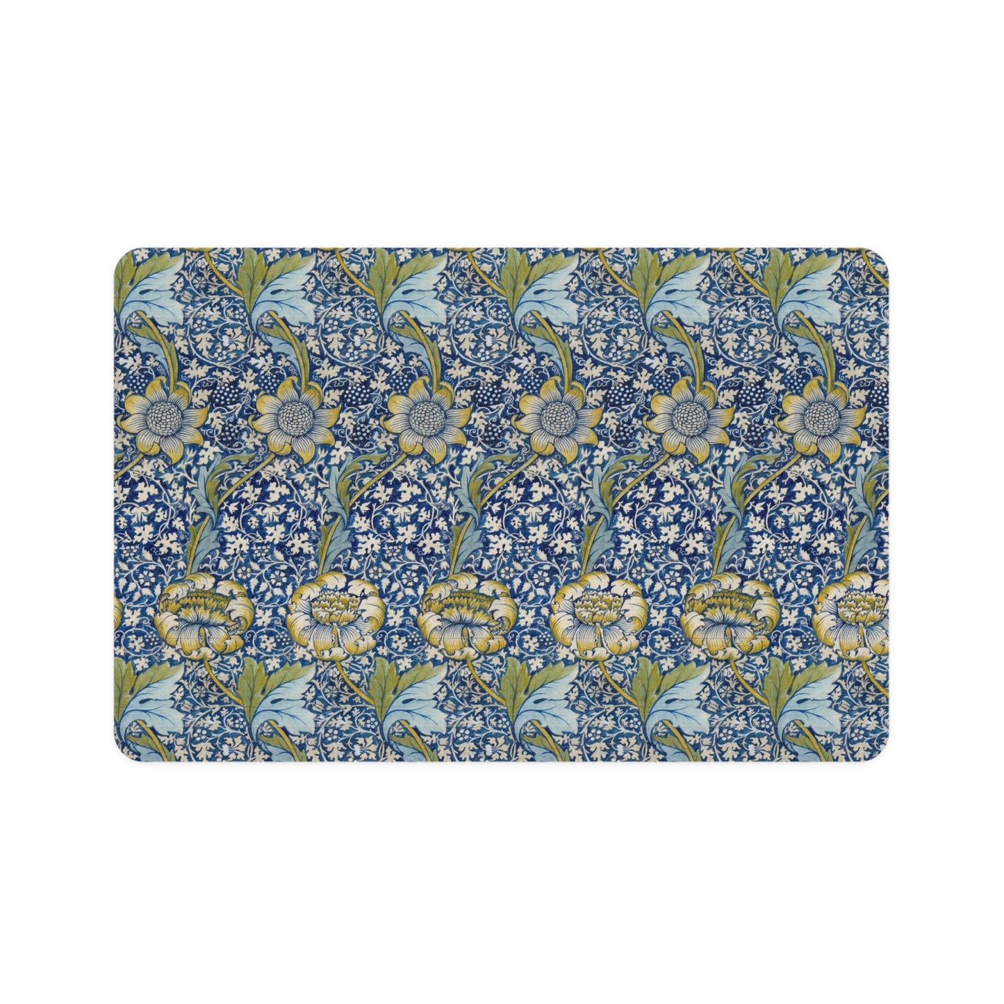 William Morris Pet Mat: Kennet Arts & Crafts Boho Food Mat