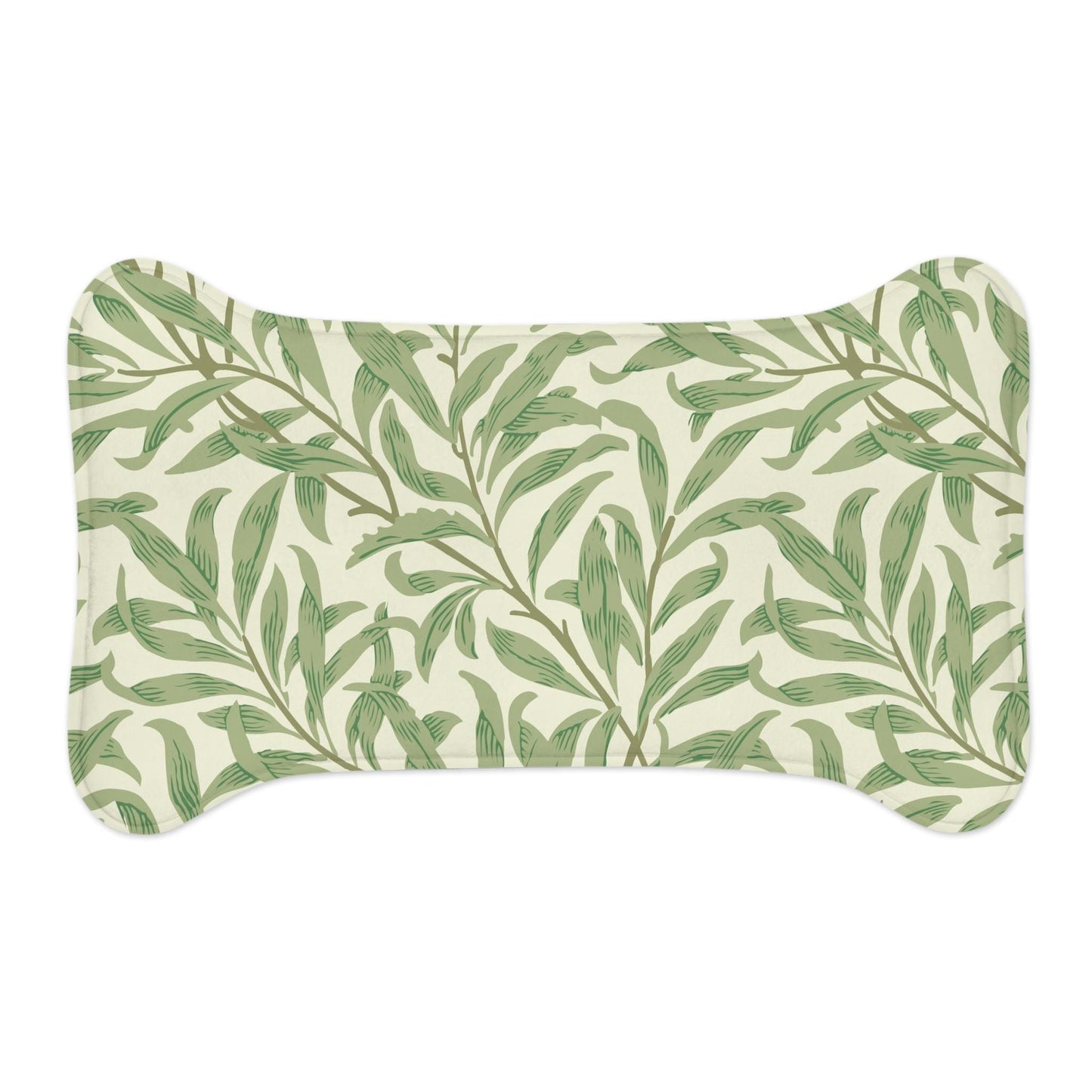 William Morris Pet Feeding Mat: Willow Boughs Green Floral Design