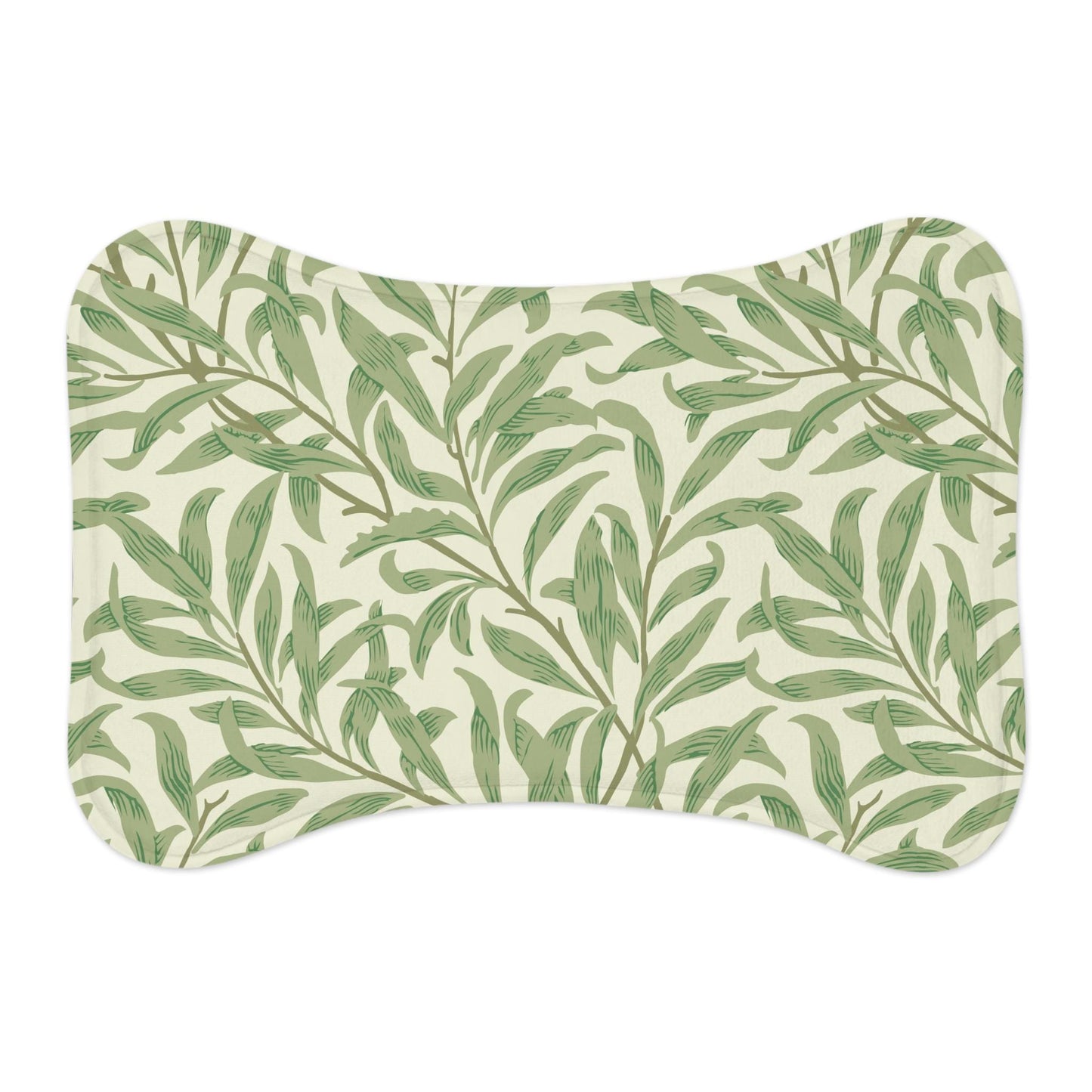 William Morris Pet Feeding Mat: Willow Boughs Green Floral Design