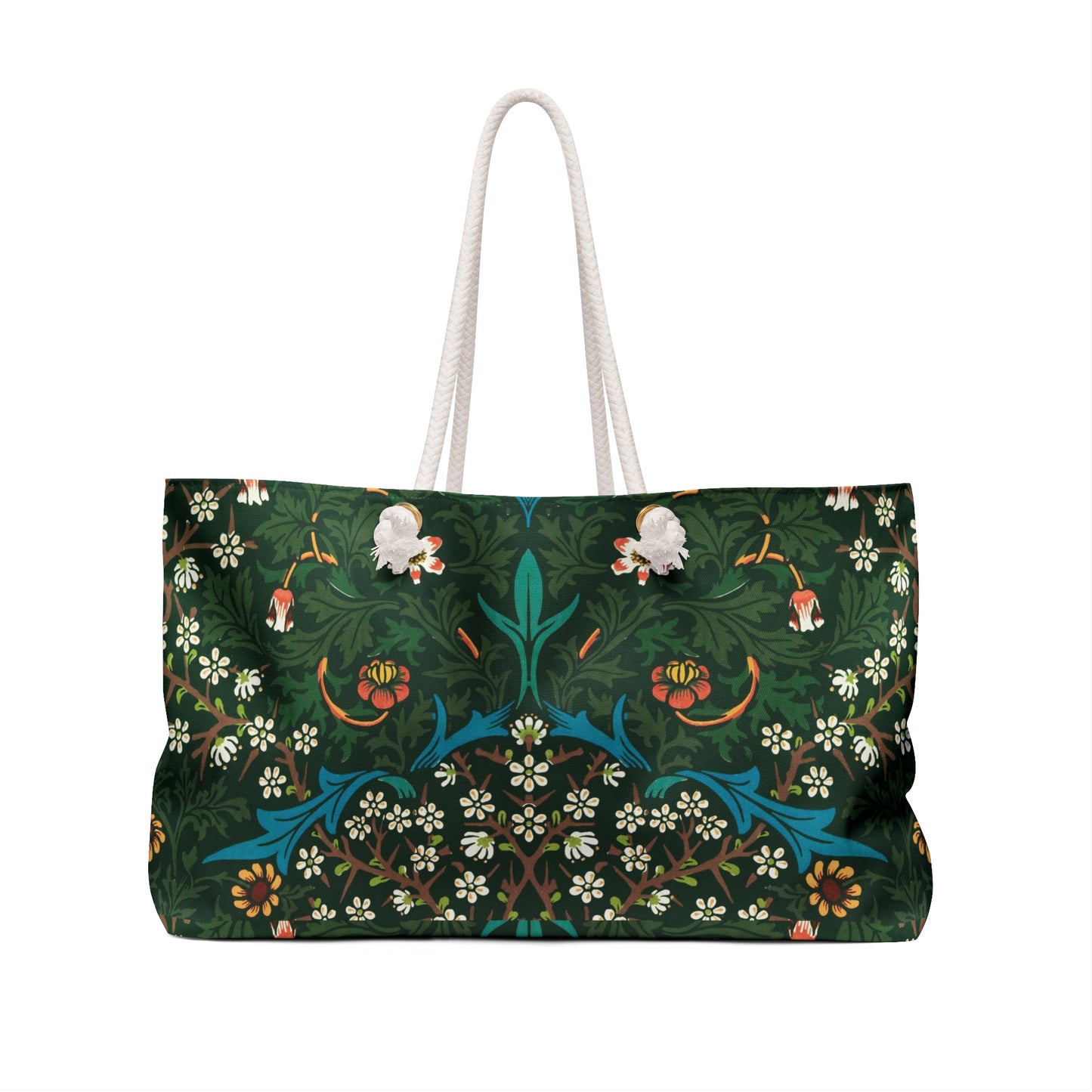 Blackthorn Floral Weekender Bag | William Morris Botanical Travel Tote