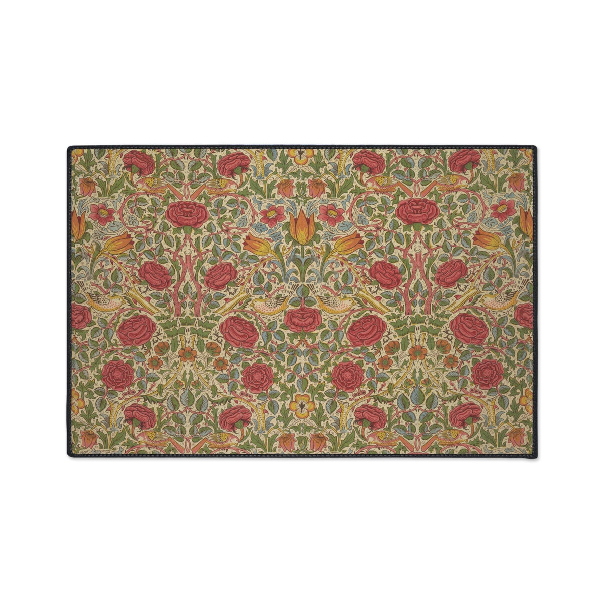 William Morris Roses Mat, Maximalist Entry Rug