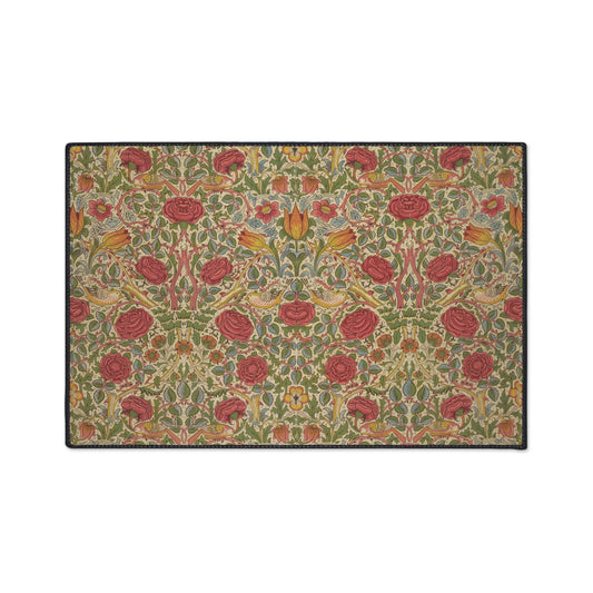William Morris Roses Mat, Maximalist Entry Rug