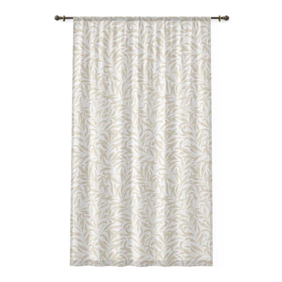 Willow Boughs Sheer Curtain, (1) panel William Morris Design, Farmhouse Vibes