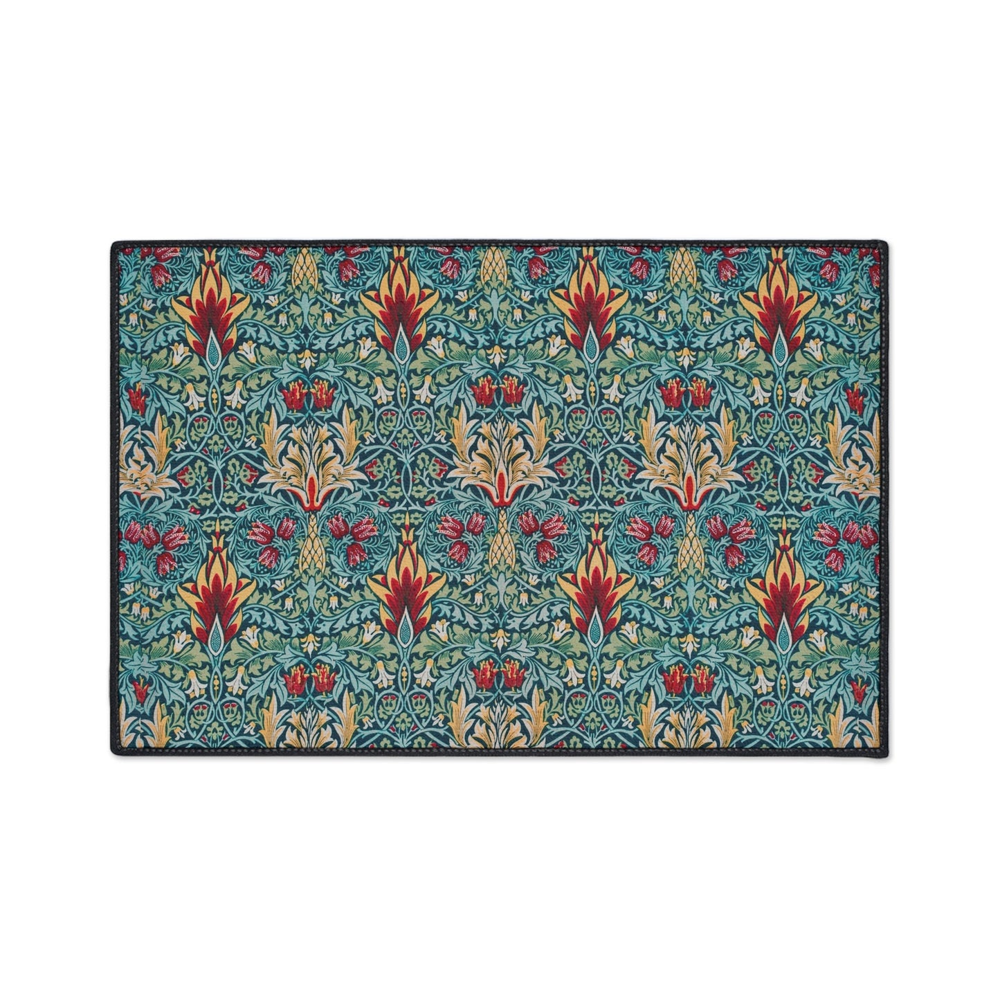 Snakeshead Design Floor Mat: William Morris Arts & Crafts Rug