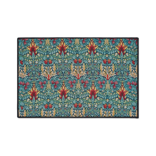 Snakeshead Design Floor Mat: William Morris Arts & Crafts Rug