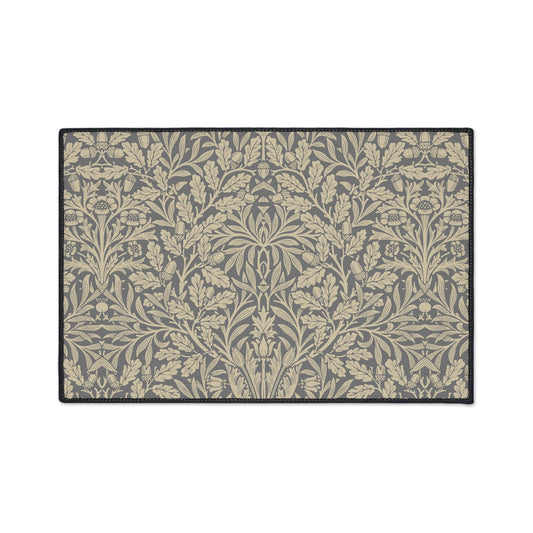 William Morris Floor Mat: Acorn Arts & Crafts Rug