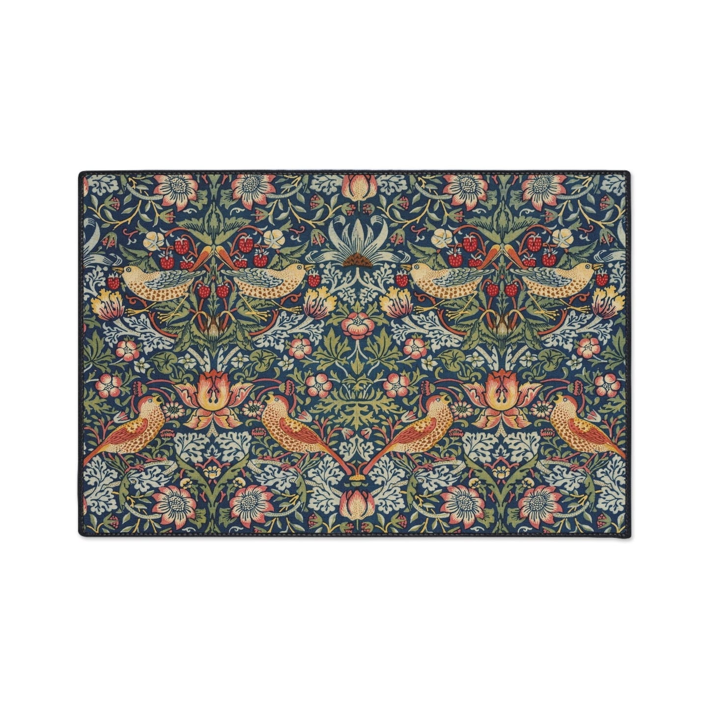 Strawberry Thief Entry Mat: William Morris Bohemian Rug