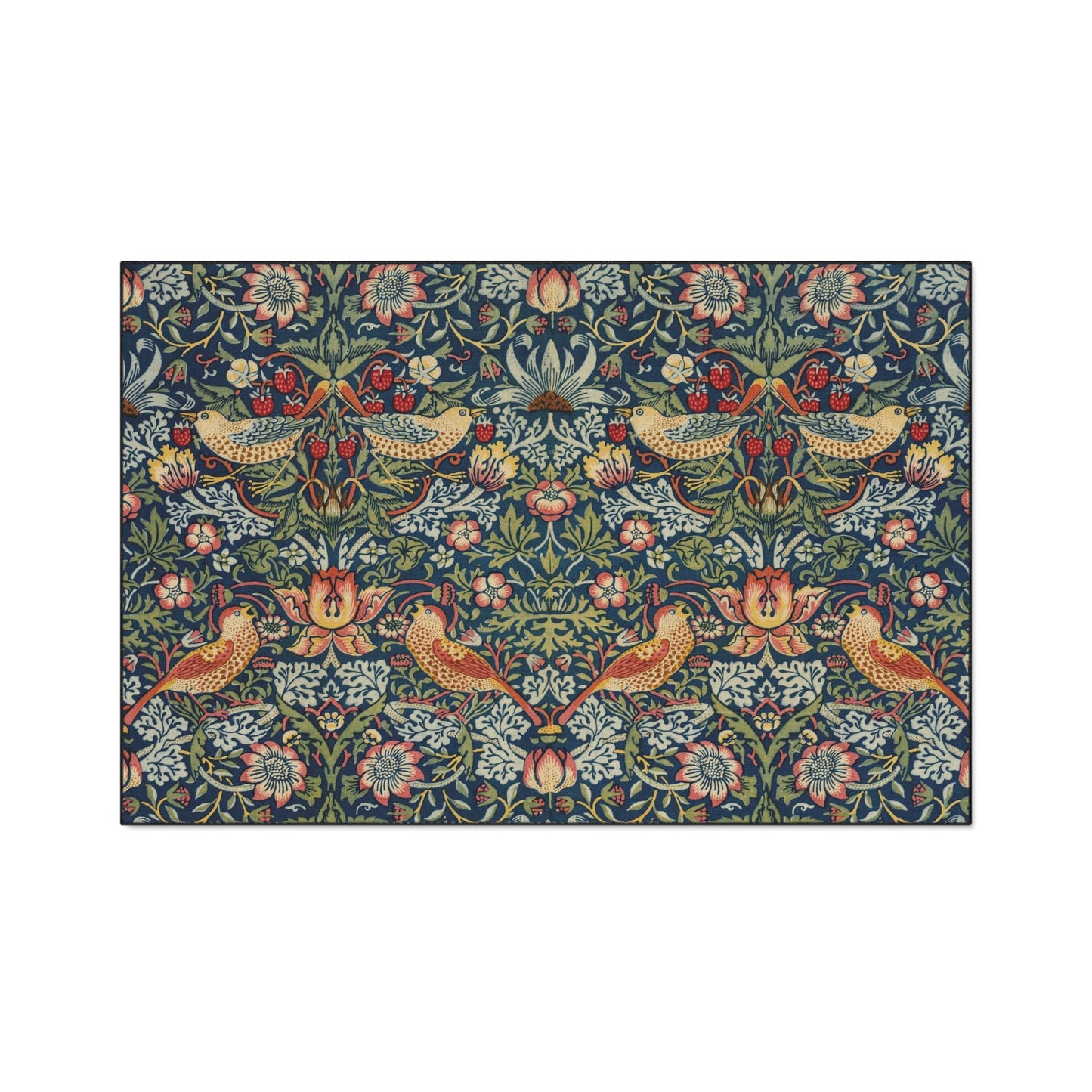 Strawberry Thief Entry Mat: William Morris Bohemian Rug