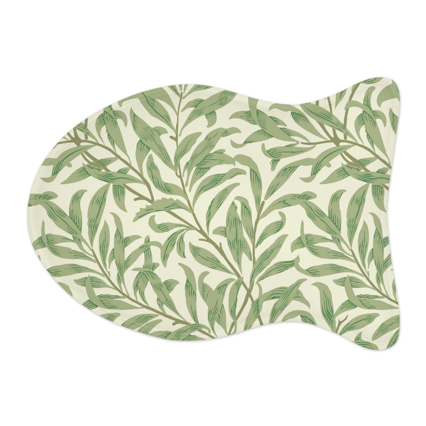 William Morris Pet Feeding Mat: Willow Boughs Green Floral Design