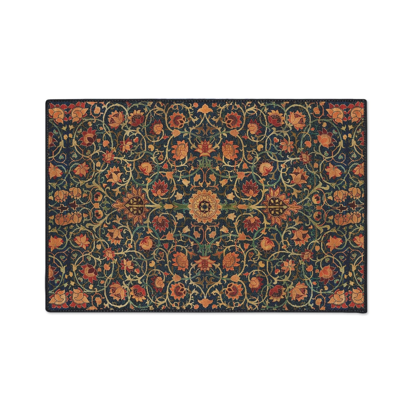 William Morris 'Holland Park' Rug: Vintage Art Nouveau Style Mat