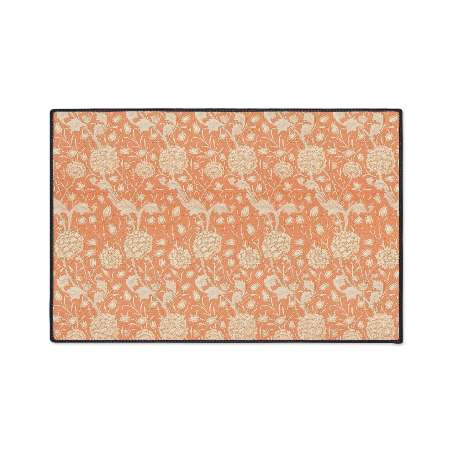William Morris Poppy Mat: Autumn Orange Entry Rug