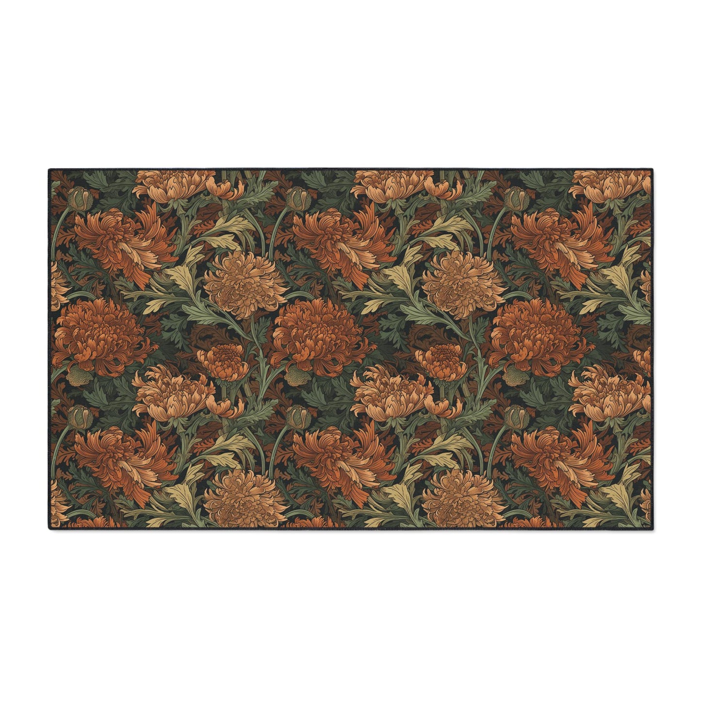 William Morris Autumn Mat, Maximalist Entry Rug