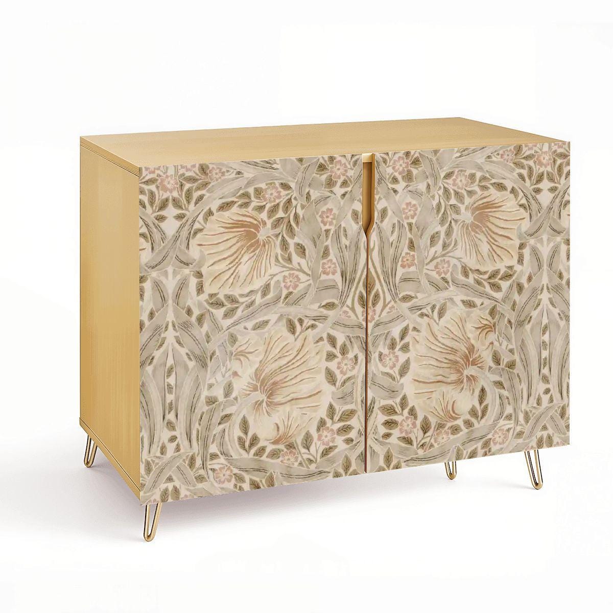 William Morris Wooden Storage Cabinet Neutral Pimpernel (Made in USA)