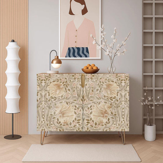 William Morris Wooden Storage Cabinet Neutral Pimpernel (Made in USA)