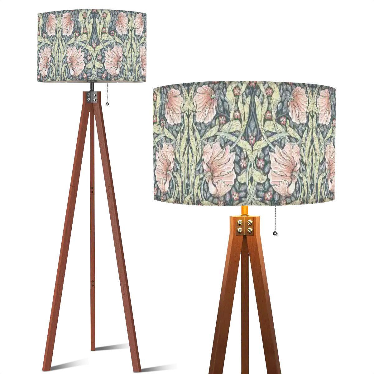 Tripod Floor Lamp (Made in USA) Salmon Pimpernel