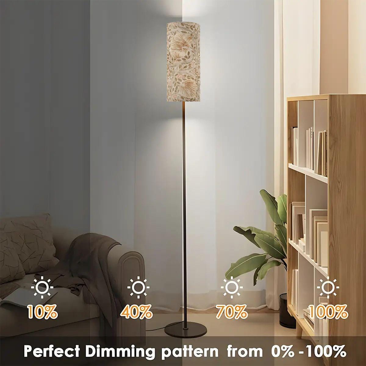 Floor Lamp Modern Standing Lamp (Made in USA) Neutral Pimpernel