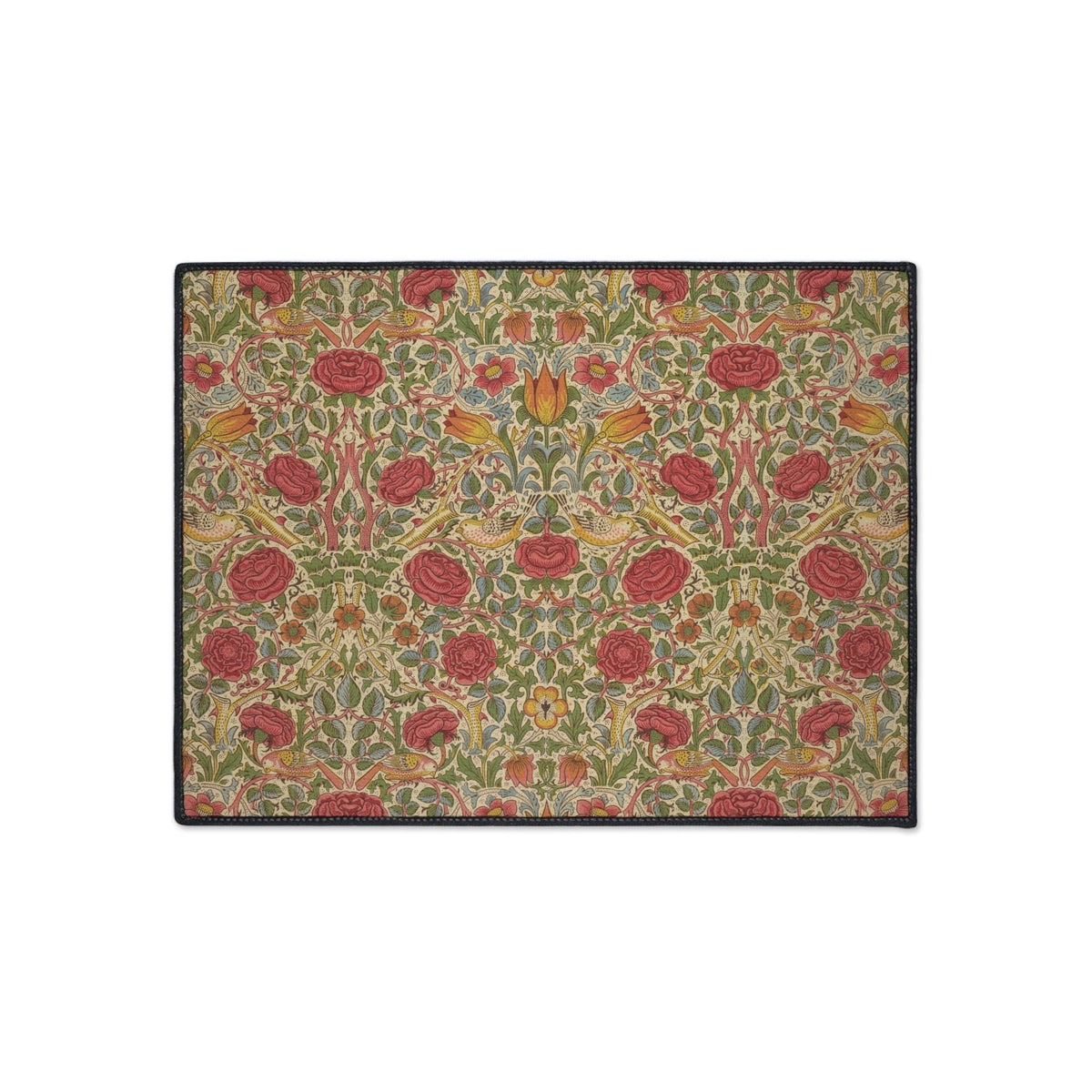 William Morris Roses Mat, Maximalist Entry Rug