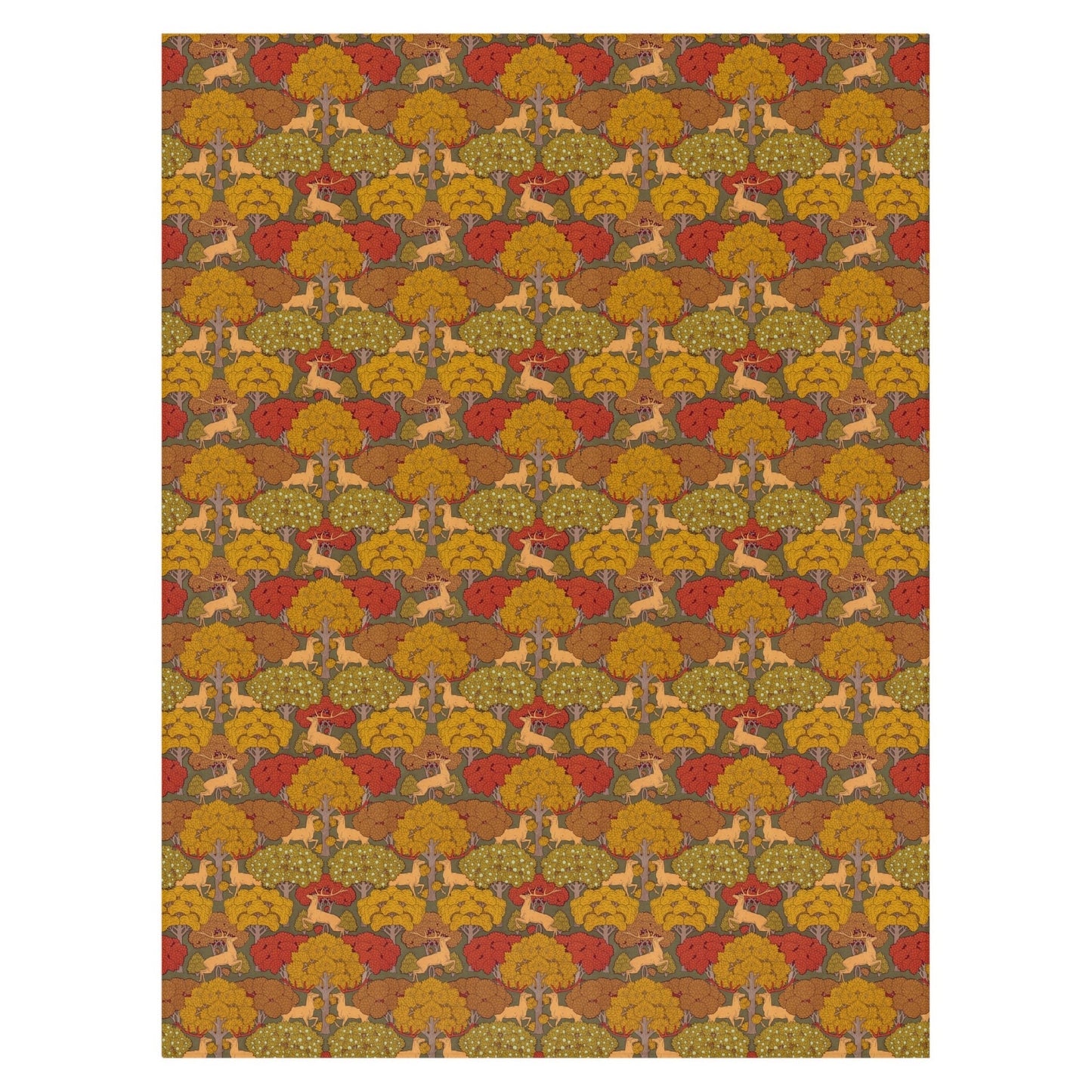 Art Nouveau Deer Rug: Maurice Pillard Verneuil Maximalist Mat
