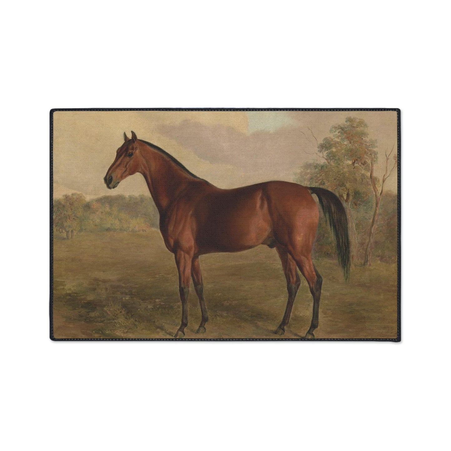 William Berraud Horse Rug: Equestrian Entry/ Kitchen Bath Mat