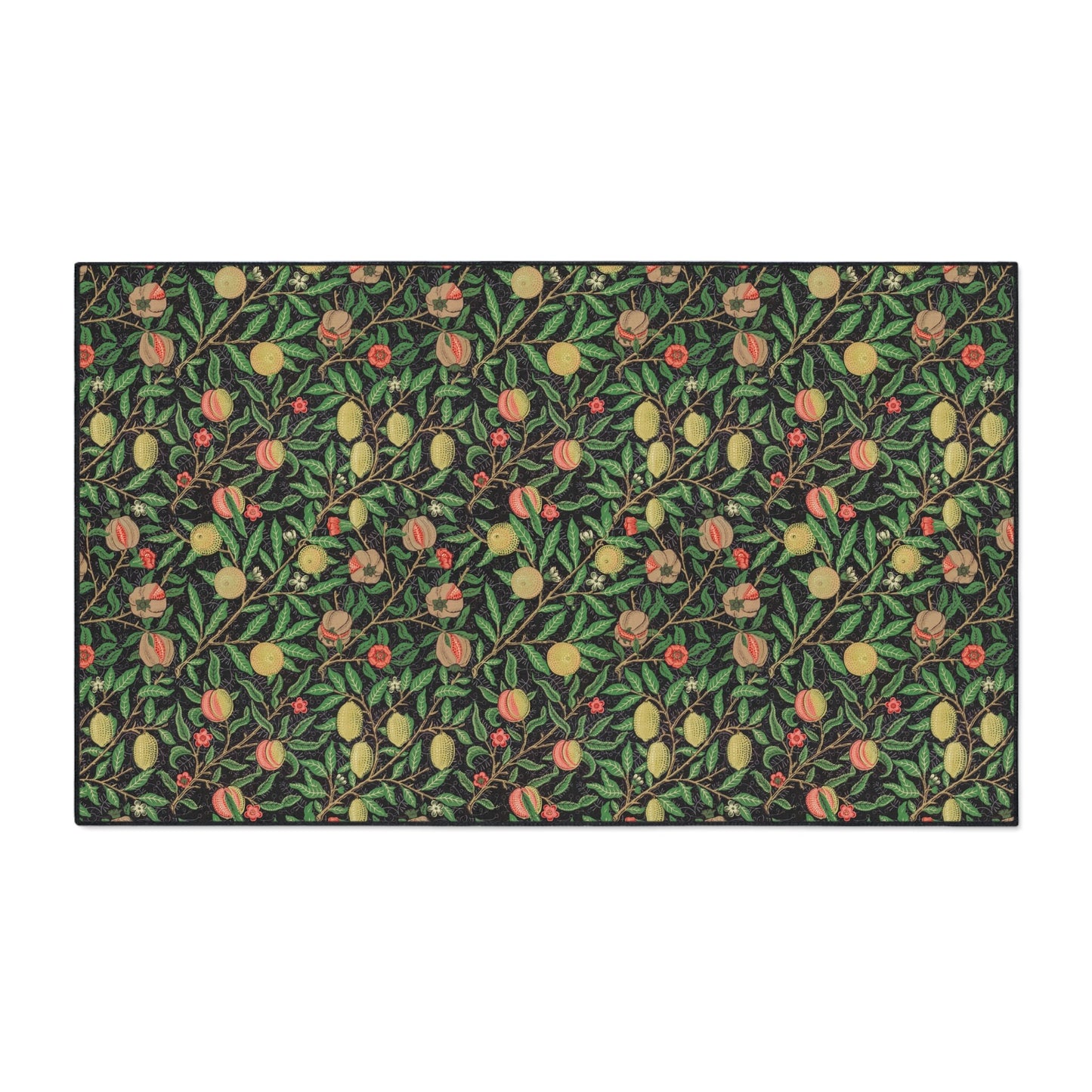 William Morris Fruit Floor Mat: Pomegranate & Lemon Kitchen Rug