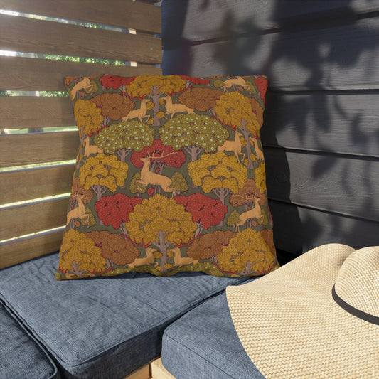 Stag Art Nouveau Pillow: Maurice Pillard Verneuil Waterproof Cushion