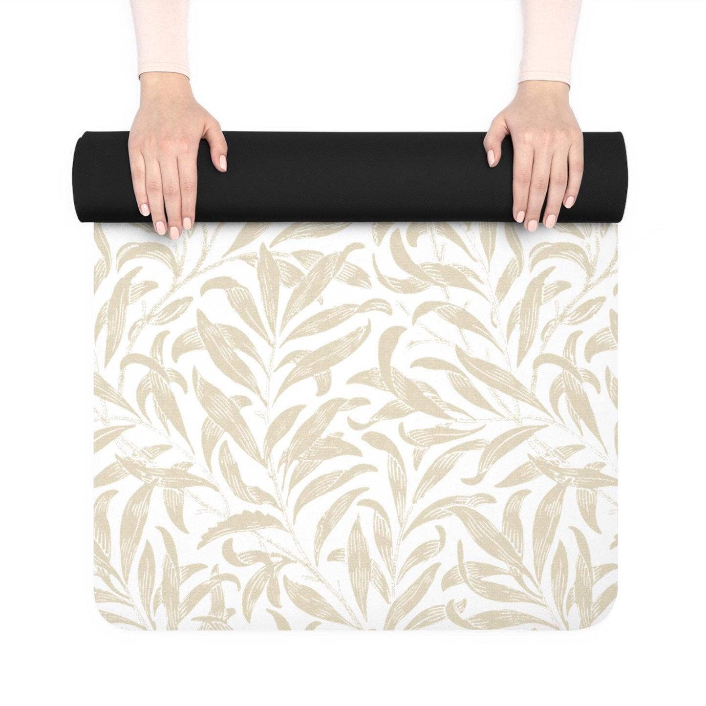 William Morris Yoga Mat: Willow Bough Floral Art Nouveau, Eco-Friendly Rubber
