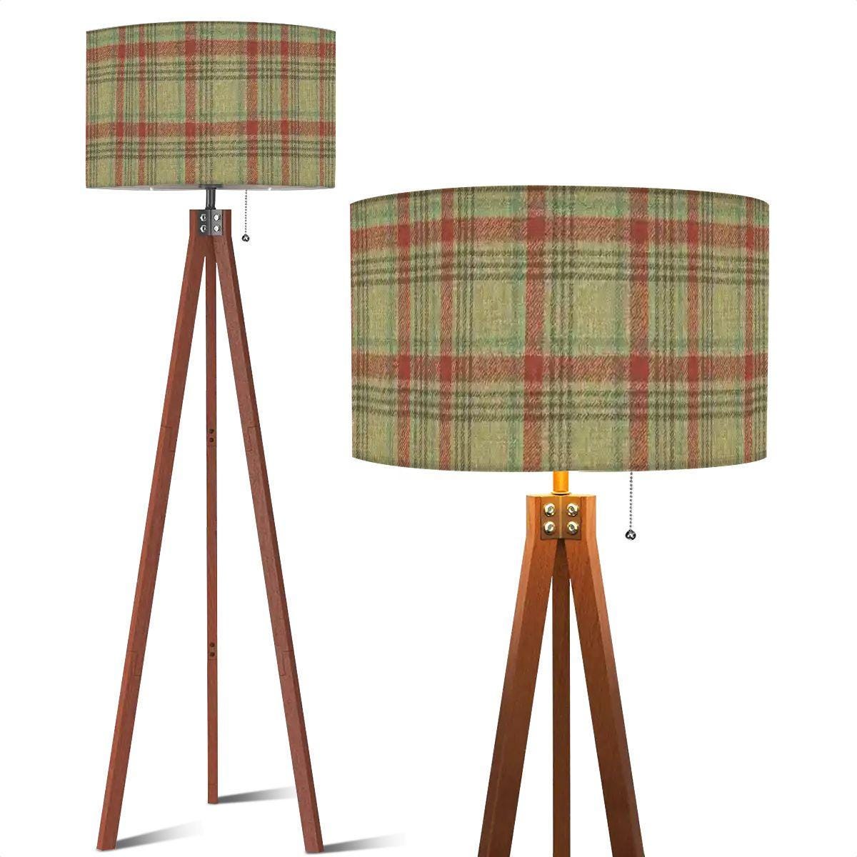 Tartan Plaid Tripod Floor Lamp (Made in USA) Plaid